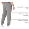 image:imageAmazon Essentials Mens Relaxed Fit Fleece Joggers Sweatpants Drawstring Waist Tapered Leg Ribbed Cuffs Brushed InteriorLight Gray Heather