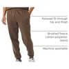 image:imageAmazon Essentials Mens Relaxed Fit Fleece Joggers Sweatpants Drawstring Waist Tapered Leg Ribbed Cuffs Brushed InteriorMedium Brown