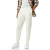 image:imageAmazon Essentials Mens Relaxed Fit Fleece Joggers Sweatpants Drawstring Waist Tapered Leg Ribbed Cuffs Brushed InteriorOffwhite