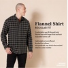 image:imageAmazon Essentials Mens Regular Fit LongSleeve Flannel Shirt Soft Brushed Cotton Lightweight yet WarmBlack Blue Buffalo Plaid