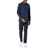 image:imageAmazon Essentials Mens Regular Fit LongSleeve Flannel Shirt Soft Brushed Cotton Lightweight yet WarmBlack Blue Buffalo Plaid