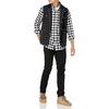 image:imageAmazon Essentials Mens Regular Fit LongSleeve Flannel Shirt Soft Brushed Cotton Lightweight yet WarmBlack Buffalo Plaid