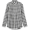 image:imageAmazon Essentials Mens Regular Fit LongSleeve Flannel Shirt Soft Brushed Cotton Lightweight yet WarmBlack Buffalo Plaid