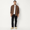 image:imageAmazon Essentials Mens Regular Fit LongSleeve Flannel Shirt Soft Brushed Cotton Lightweight yet WarmBlack Toffee Brown Buffalo Check