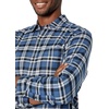 image:imageAmazon Essentials Mens Regular Fit LongSleeve Flannel Shirt Soft Brushed Cotton Lightweight yet WarmBlue White Plaid
