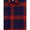 image:imageAmazon Essentials Mens Regular Fit LongSleeve Flannel Shirt Soft Brushed Cotton Lightweight yet WarmDark Blue Orange Large Plaid