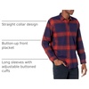 image:imageAmazon Essentials Mens Regular Fit LongSleeve Flannel Shirt Soft Brushed Cotton Lightweight yet WarmDark Blue Orange Large Plaid