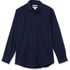 image:imageAmazon Essentials Mens Regular Fit LongSleeve Flannel Shirt Soft Brushed Cotton Lightweight yet WarmNavy