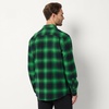 image:imageAmazon Essentials Mens RegularFit LongSleeve Flannel Shirt ButtonUp Cotton Twill Double Chest PocketsGreen Shadow Plaid