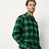 image:imageAmazon Essentials Mens RegularFit LongSleeve Flannel Shirt ButtonUp Cotton Twill Double Chest PocketsGreen Shadow Plaid