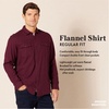 image:imageAmazon Essentials Mens RegularFit LongSleeve Flannel Shirt ButtonUp Cotton Twill Double Chest PocketsNavy