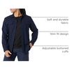 image:imageAmazon Essentials Mens SlimFit Flannel LongSleeve Shirt TwoPocket PlaidNavy