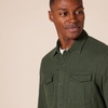 image:imageAmazon Essentials Mens SlimFit Flannel LongSleeve Shirt TwoPocket PlaidOlive Heather