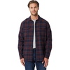 image:imageAmazon Essentials Mens RegularFit LongSleeve Flannel Shirt ButtonUp Cotton Twill Double Chest PocketsNavy Chocolate Plaid
