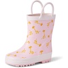 image:imageAmazon Essentials x Sofia Grainge Unisex Toddlers Waterproof Rubber Rain Boots for Boys and GirlsLight Pink Giraffes