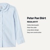 image:imageAmazon Essentials Girls Long Sleeve Poplin Peter Pan ShirtCornflower Blue  2 Pack