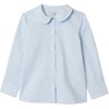 image:imageAmazon Essentials Girls Long Sleeve Poplin Peter Pan ShirtCornflower Blue