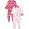 image:imageAmazon Essentials Disney  Marvel  Star Wars Unisex Babies SnugFit Cotton Footed Sleepers Multipacks2pack 100 Minnie