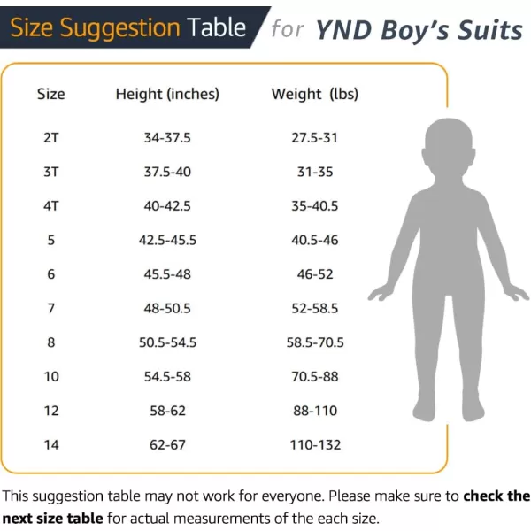 YND Boys 5 Piece Slim Fit Suit Set Solid Formal Dresswear of Jacket Vest Pants Shirt and TieBeige