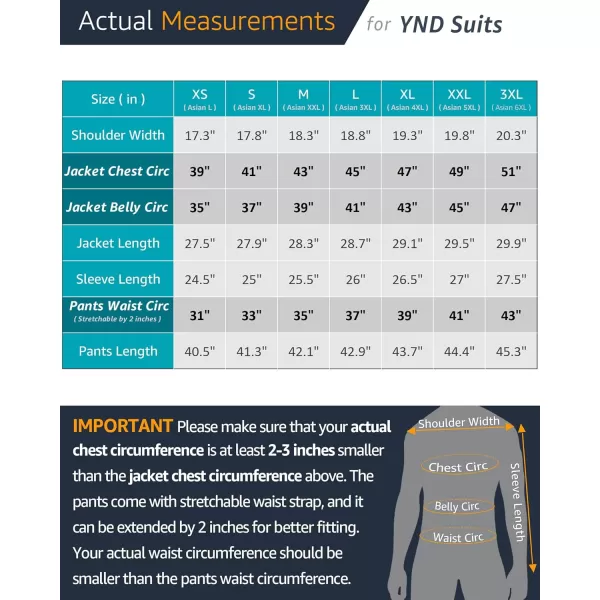 YND Mens 3 Piece Slim Fit Suit Set One Button Peak Lapel Solid Business Blazer Jacket Double Breasted Vest Pants and TieLight Grey