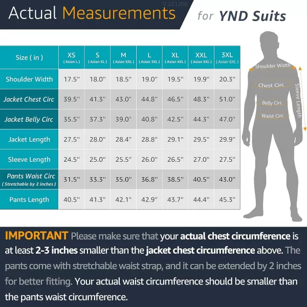 YND Mens Slim Fit 3 Piece Suit Set One Button Solid Blazer Vest Pants with TieWhite