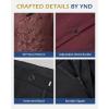 imageYND Mens 3 Piece Luxury Tuxedo Set Jacquard Slim Fit Shawl Lapel Jacket Vest ampamp Pants with Bow Tie Premium Tuxedo for MenCrimson