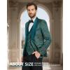 imageYND Mens 3 Piece Luxury Tuxedo Set Jacquard Slim Fit Shawl Lapel Jacket Vest ampamp Pants with Bow Tie Premium Tuxedo for MenDark Green