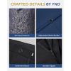 imageYND Mens 3 Piece Luxury Tuxedo Set Jacquard Slim Fit Shawl Lapel Jacket Vest ampamp Pants with Bow Tie Premium Tuxedo for MenGolden Blue