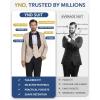 imageYND Mens 3 Piece Luxury Tuxedo Set Jacquard Slim Fit Shawl Lapel Jacket Vest ampamp Pants with Bow Tie Premium Tuxedo for MenSky