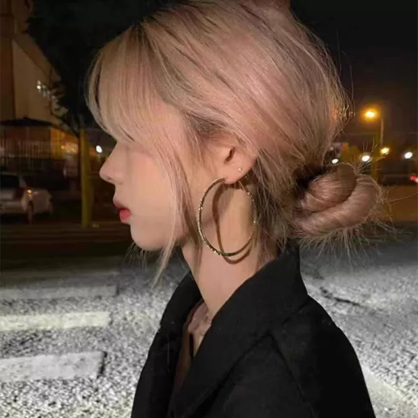 Large Rhinestone Hoop Earrings for Women Girls Hypoallergenic Extra Big 80mm Huggie CZ Hoops Dangle Drop Earring Fashion Chic Party Jewelry Gifts 3 inchGold