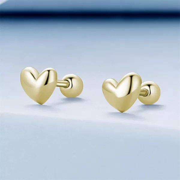 18g Gold Mini Heart Sterling Silver Hypoallergenic Pierced Earrings for Women Girls Teens Minimalist Love Hearted Bead Stud Tiny Small Cartilage 3mm Ball Screw Back Tragus Cute Birthday Christmas Valentines Jewelry Gifts18g Gold Mini Heart Sterling Silver Hypoallergenic Pierced Earrings for Women Girls Teens Minimalist Love Hearted Bead Stud Tiny Small Cartilage 3mm Ball Screw Back Tragus Cute Birthday Christmas Valentines Jewelry Gifts