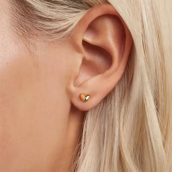 18g Gold Mini Heart Sterling Silver Hypoallergenic Pierced Earrings for Women Girls Teens Minimalist Love Hearted Bead Stud Tiny Small Cartilage 3mm Ball Screw Back Tragus Cute Birthday Christmas Valentines Jewelry Gifts18g Gold Mini Heart Sterling Silver Hypoallergenic Pierced Earrings for Women Girls Teens Minimalist Love Hearted Bead Stud Tiny Small Cartilage 3mm Ball Screw Back Tragus Cute Birthday Christmas Valentines Jewelry Gifts