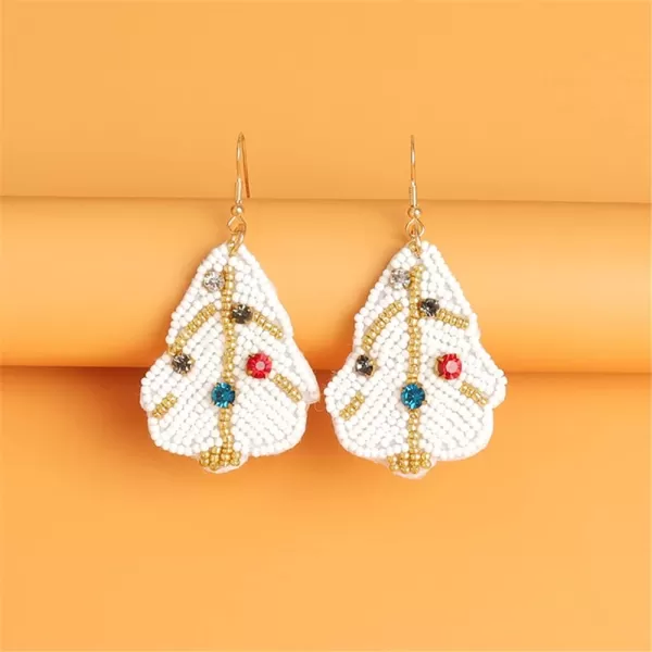 Beaded Christmas Earrings for Women Girls Colorful Cubic Zirconia White Green Red Ball Beads Statement Drop Dangling Hook Stud Hypoallergenic Boho Xmas New Year Jewelry Gifts ChristmastreeBeaded Christmas Earrings for Women Girls Colorful Cubic Zirconia White Green Red Ball Beads Statement Drop Dangling Hook Stud Hypoallergenic Boho Xmas New Year Jewelry Gifts Christmastree