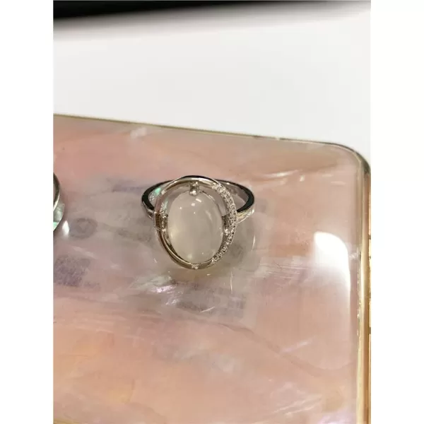 CZ Cat Eye Stone Statement Ring for Women Girls 925 Silver Plated Vintage Rhinestone Oval Birthstone Expandable Adjustable Open Wrap Rings Comfort Fit Wedding Engagement Valentine Jewelry GiftCZ Cat Eye Stone Statement Ring for Women Girls 925 Silver Plated Vintage Rhinestone Oval Birthstone Expandable Adjustable Open Wrap Rings Comfort Fit Wedding Engagement Valentine Jewelry Gift