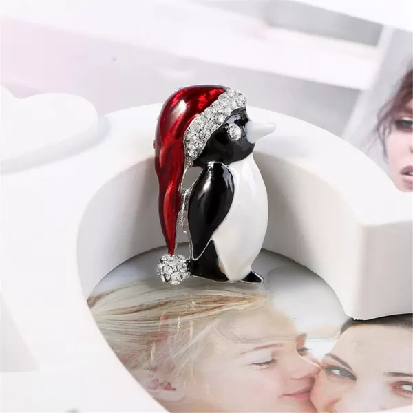 Christmas Santa Penguin Rhinestone Brooches for Women Girls Fashion Antique Alloy Enameled Cute CZ Red Hat Bird Animal Brooch Pins Scarves Shawl Clip Neck Bow Tie Necktie Dress Accessories JewelryChristmas Santa Penguin Rhinestone Brooches for Women Girls Fashion Antique Alloy Enameled Cute CZ Red Hat Bird Animal Brooch Pins Scarves Shawl Clip Neck Bow Tie Necktie Dress Accessories Jewelry