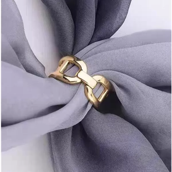 Chunky Chain Silk Scarf Clip for Women Girls Minimalist Silver Wide Band Statement Buckle Wrap Fashion Punk Link Shawl Scarves Clasp Dress Accessories Jewelry 14K Gold PlatedChunky Chain Silk Scarf Clip for Women Girls Minimalist Silver Wide Band Statement Buckle Wrap Fashion Punk Link Shawl Scarves Clasp Dress Accessories Jewelry 14K Gold Plated