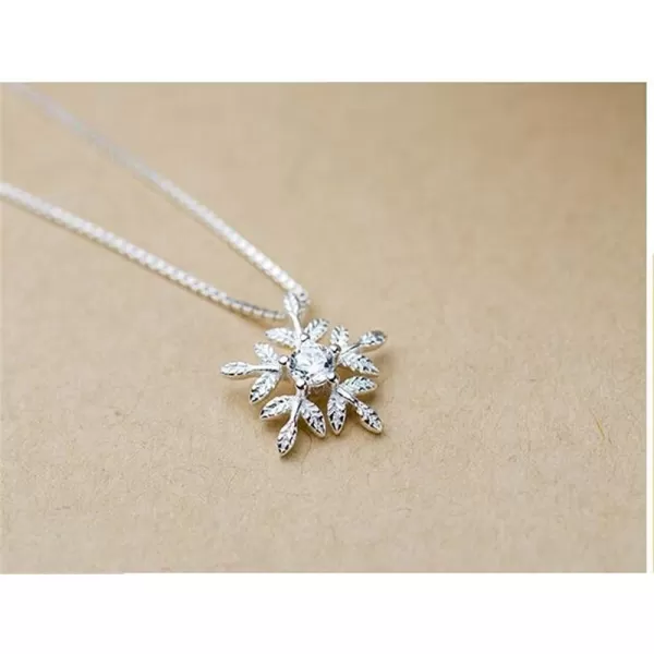 Crystal Snowflake Necklace for Women Girls S925 Sterling Silver White Gold Plated Charm Cubic Zirconia Cute Winter Flower Pendant Choker Adjustable Box Chain 18 Inch Delicate Wedding Christmas GiftsCrystal Snowflake Necklace for Women Girls S925 Sterling Silver White Gold Plated Charm Cubic Zirconia Cute Winter Flower Pendant Choker Adjustable Box Chain 18 Inch Delicate Wedding Christmas Gifts