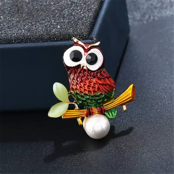 Cute Owl Brooches for Women Girls Fashion Antique Gold Tone Alloy Pearl Resin Cute Colourful Bird Animal Brooch Pins Scarves Shawl Clip Neck Bow Tie Necktie Dress Accessories Jewelry Unique GiftsCute Owl Brooches for Women Girls Fashion Antique Gold Tone Alloy Pearl Resin Cute Colourful Bird Animal Brooch Pins Scarves Shawl Clip Neck Bow Tie Necktie Dress Accessories Jewelry Unique Gifts