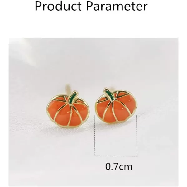 Cute Pumpkin Tiny Small Stud Earrings for Women Girls 925 Sterling Silver Gold Plated Hypoallergenic Enameled Halloween Thanksgiving Fall Party Jewelry Christmas Gifts for DaughterCute Pumpkin Tiny Small Stud Earrings for Women Girls 925 Sterling Silver Gold Plated Hypoallergenic Enameled Halloween Thanksgiving Fall Party Jewelry Christmas Gifts for Daughter
