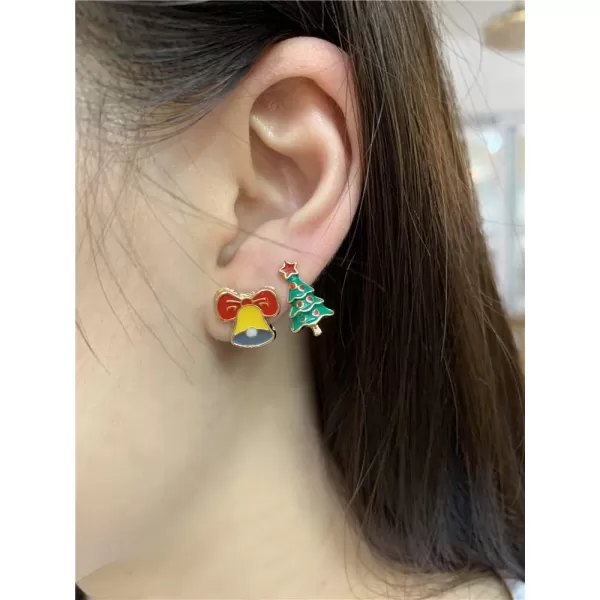 Dtja 6 Pairs Christmas Earrings Bulk for Women Girls Cute Charms Snowflake Tree Bowknot Bell Bow Dangle Drop Imitation Pearl Stud Cartilage Earring Hypoallergenic Set Xmas Holiday Party SD141Dtja 6 Pairs Christmas Earrings Bulk for Women Girls Cute Charms Snowflake Tree Bowknot Bell Bow Dangle Drop Imitation Pearl Stud Cartilage Earring Hypoallergenic Set Xmas Holiday Party SD141