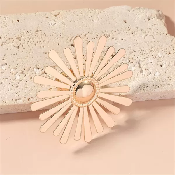 Exaggerated Big Round Flower Statement Ring for Women Girls Boho Antique Daisy Expandable Adjustable Open Wrap Finger Rings Comfort Fit Retro Bollywood Style Jewelry Gold ToneExaggerated Big Round Flower Statement Ring for Women Girls Boho Antique Daisy Expandable Adjustable Open Wrap Finger Rings Comfort Fit Retro Bollywood Style Jewelry Gold Tone