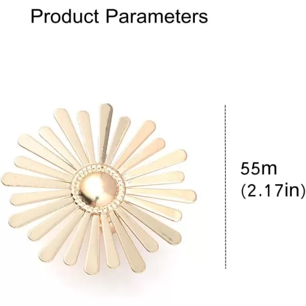 Exaggerated Big Round Flower Statement Ring for Women Girls Boho Antique Daisy Expandable Adjustable Open Wrap Finger Rings Comfort Fit Retro Bollywood Style Jewelry Gold ToneExaggerated Big Round Flower Statement Ring for Women Girls Boho Antique Daisy Expandable Adjustable Open Wrap Finger Rings Comfort Fit Retro Bollywood Style Jewelry Gold Tone