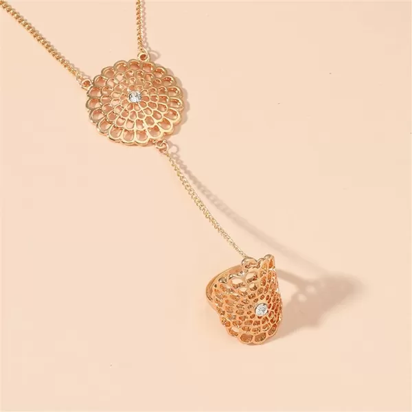 Filigree Flower Ring Bracelet for Women Girls 14K Gold Plated Dainty CZ Crystal Lace Slave Hand Chain Harness Bangle Boho Gypsy Bollywood Wedding Birthday Retro Party Y2K Jewelry 2 PiecesFiligree Flower Ring Bracelet for Women Girls 14K Gold Plated Dainty CZ Crystal Lace Slave Hand Chain Harness Bangle Boho Gypsy Bollywood Wedding Birthday Retro Party Y2K Jewelry 2 Pieces