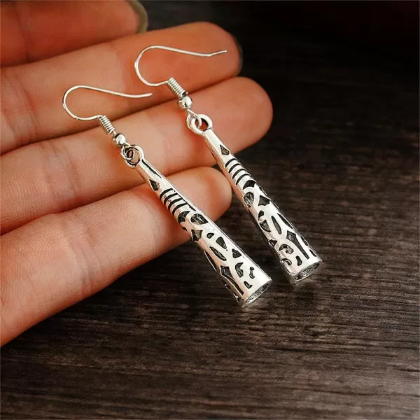 Geometric Filigree Dangle Drop Earrings for Women Girls Vintage Bell Cone Charms Dangling Hook Stud Earring Boho Unique Oxidized JewelryGeometric Filigree Dangle Drop Earrings for Women Girls Vintage Bell Cone Charms Dangling Hook Stud Earring Boho Unique Oxidized Jewelry