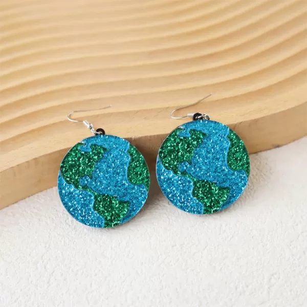 Glitter Round Earth Dangle Earrings for Women Girls Blue Green Acrylic Shiny Circle Ocean World Earth Day Statement Charms Drop Dangling Hook Stud Lightweight Cute Holiday Party Y2K Jewelry Gifts SouvenirsGlitter Round Earth Dangle Earrings for Women Girls Blue Green Acrylic Shiny Circle Ocean World Earth Day Statement Charms Drop Dangling Hook Stud Lightweight Cute Holiday Party Y2K Jewelry Gifts Souvenirs