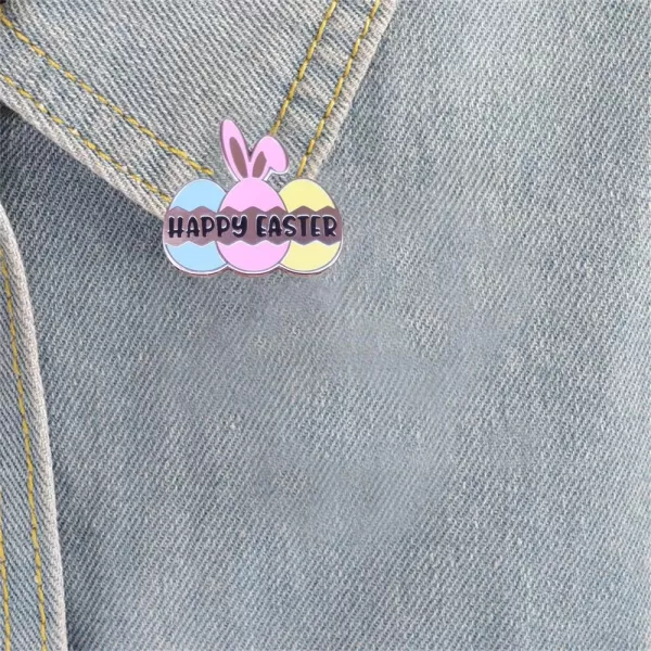 Happy Easter Brooch Pin for Women Girls Fashion Enamel Blue Pink Yellow Eggs Bunny Rabbit Animal Festival Brooches Lapel Pins Cute Dress Accessories Holiday Party Jewelry Gift for Daughter NieceHappy Easter Brooch Pin for Women Girls Fashion Enamel Blue Pink Yellow Eggs Bunny Rabbit Animal Festival Brooches Lapel Pins Cute Dress Accessories Holiday Party Jewelry Gift for Daughter Niece