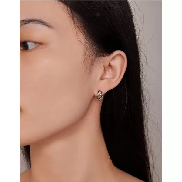 Huggie CZ Clover Hoop Earrings for Women Girls 925 Sterling Silver Green Crystal Hypoallergenic Small Flower Leaf Hoops Cuff Cartilage Elegant Lucky Birthday StPatricks Day Jewelry GiftsHuggie CZ Clover Hoop Earrings for Women Girls 925 Sterling Silver Green Crystal Hypoallergenic Small Flower Leaf Hoops Cuff Cartilage Elegant Lucky Birthday StPatricks Day Jewelry Gifts