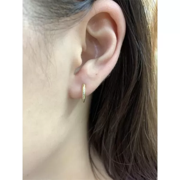 Huggie Earrings 925 Sterling Silver Small Hoop Cartilage Earring for Women Girls Hypoallergenic Twisted Cubic Zirconia Cute Birthday Christmas Wedding Piercing Jewelry Dainty Gifts 14K Gold PlatedHuggie Earrings 925 Sterling Silver Small Hoop Cartilage Earring for Women Girls Hypoallergenic Twisted Cubic Zirconia Cute Birthday Christmas Wedding Piercing Jewelry Dainty Gifts 14K Gold Plated