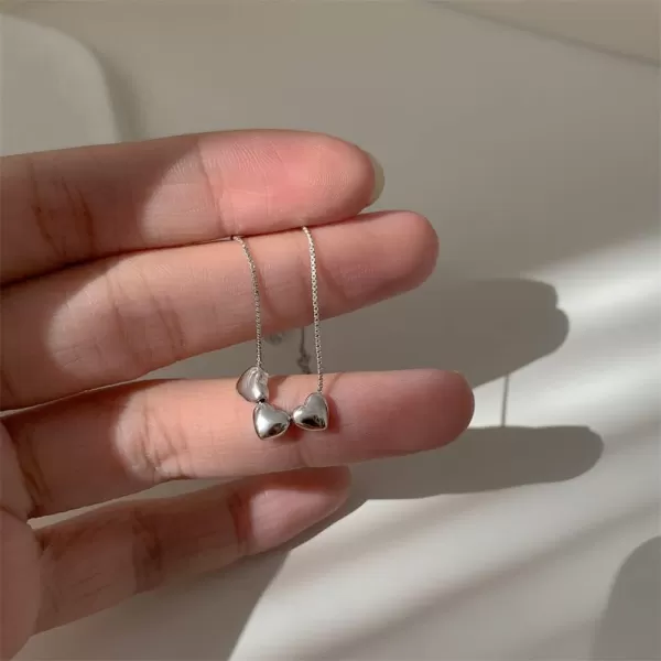 Many Love Heart Bracelet for Women Teen Girls 925 Sterling Silver Cute Floating Charms Adjustable Box Chain Dainty Christmas Valentine Birthday Jewelry Gift Daughter Girlfriend