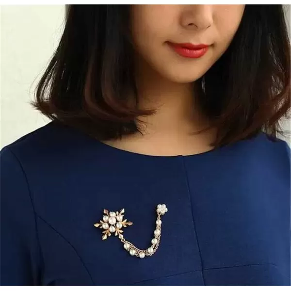 Pearl Snowflake Flower Brooches for Women Girls Fashion Gold Tone Tassel Chain Drop Dangling Brooch Pin Breastpin Sweater Guard Clip Dainty Lapel Pins Dress Accessories Jewelry Birthday ChristmasPearl Snowflake Flower Brooches for Women Girls Fashion Gold Tone Tassel Chain Drop Dangling Brooch Pin Breastpin Sweater Guard Clip Dainty Lapel Pins Dress Accessories Jewelry Birthday Christmas